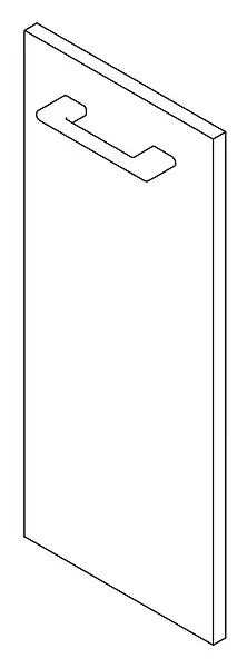 Remise Porte en MDF - Blanc - L.50xl.70xEp.1,8cm VIF