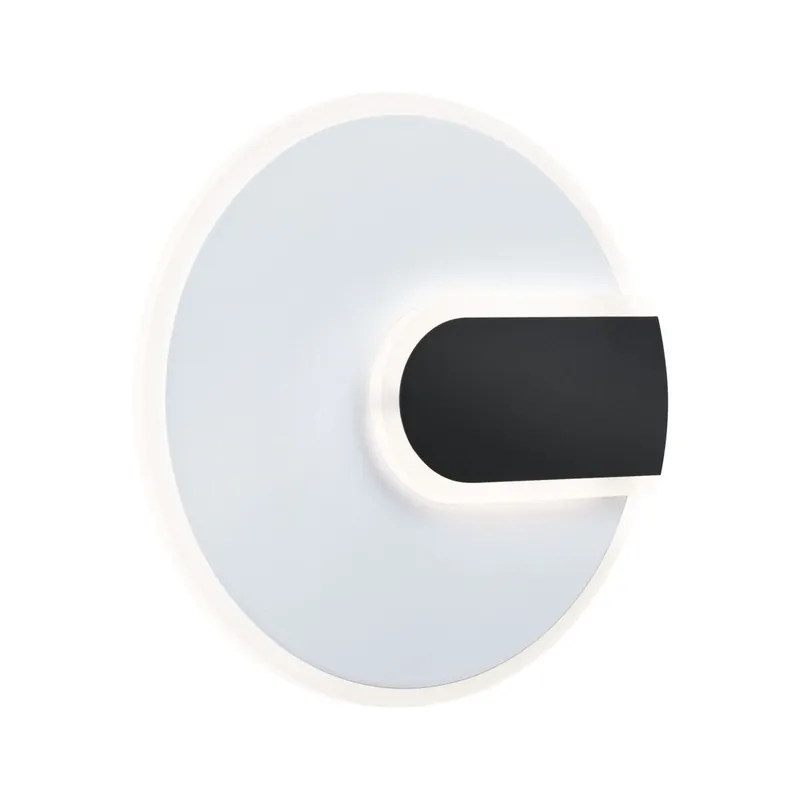 Applique murale LED design 1210 lumens lumière blanc neutre ronde Noir/blanc - 2Form PAULMANN Affaire À Saisir