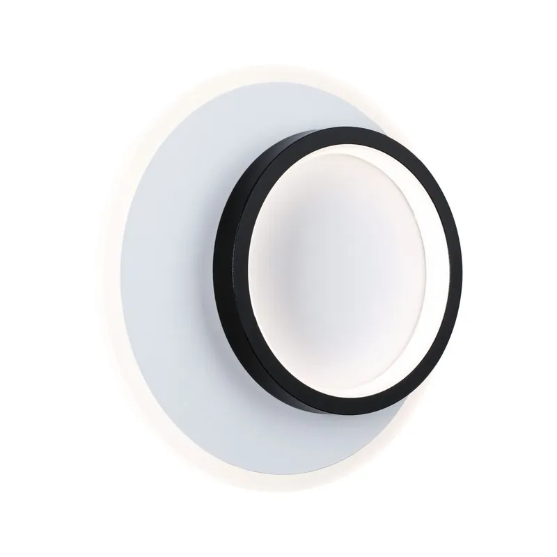 Applique murale LED design 1320 lumens lumière blanc neutre ronde Noir/blanc - 2Form PAULMANN Jusqu'à Épuisement Des Stocks