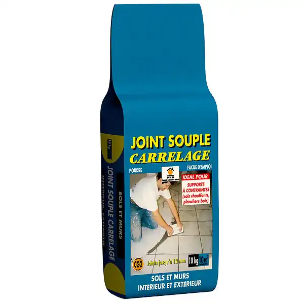 Joint souple carrelage - Gris clair - Sac de 5 kg PRB Retour Gratuit