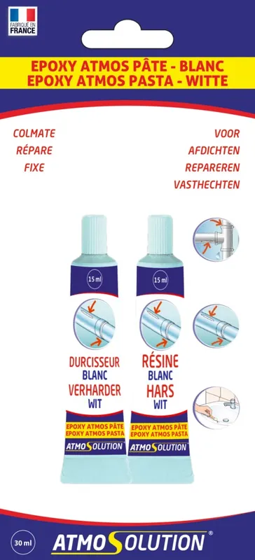Pâte Epoxy 30 ml blanc - ATMOS Top Vente