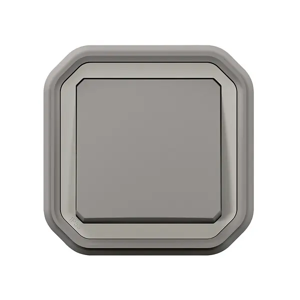 Va-et-vient étanche encastré gris Plexo - IP55 IK08 - 10A LEGRAND Usine Directe