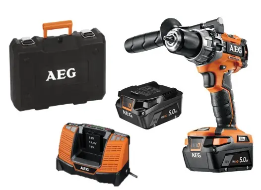 Prix Choc Perceuse à percussion sans fil BSB18C2BL-502C (Brushless, 2 batteries) - AEG