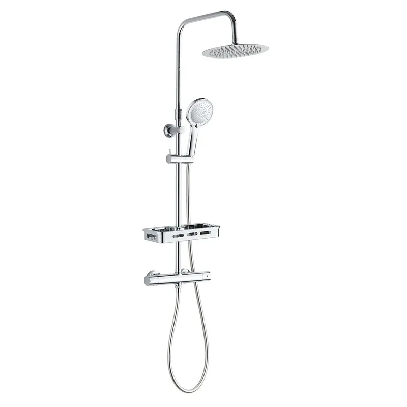 Colonne de douche thermostatique chrome Ars Tab - EDOUARD ROUSSEAU Offre Du Jour