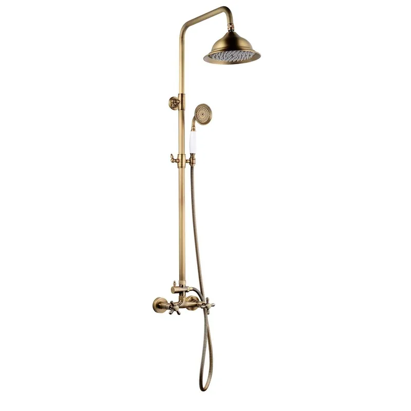 Colonne de douche avec mélangeur vieux bronze Retro - EDOUARD ROUSSEAU Satisfait Ou Remboursé