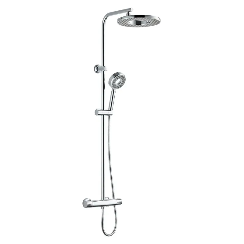 Soldes Colonne de douche thermostatique chrome Hoop - EDOUARD ROUSSEAU