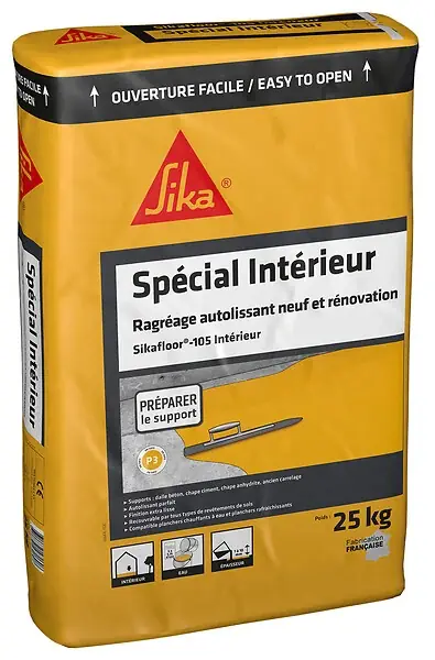 Haute Qualité Ragréage autolissant - Gris - 25kg SIKA