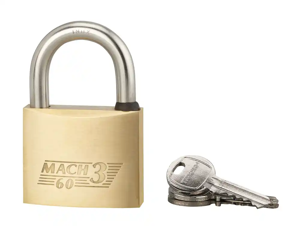 Cadenas à clé Mach 3 largeur 60 mm anse haute 128 mm THIRARD Offre Spéciale