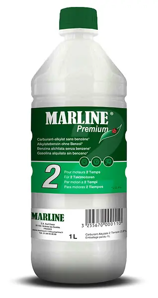 Carburant alkylate 2 temps - Dosé à 2,8% - 1L MARLINE Promotion