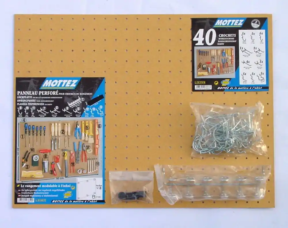 Kit panneau perforé isorel MOTTEZ Must-Have