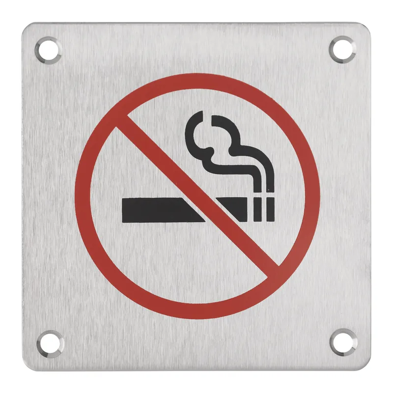 Nouveauté Plaque signalétique à visser Non fumeur 100 x 100 mm THIRARD