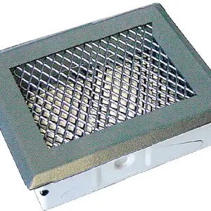Certifié Grille de cheminée acier - Fer antique - 150x150mm AUTOGYRE
