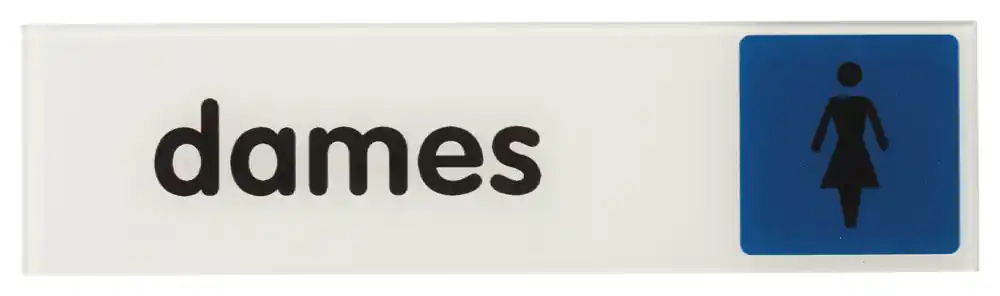 Prix Cassé Plaque signalétique adhésive Dames 170 x 45 mm THIRARD