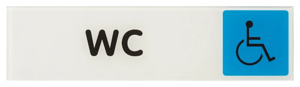 Meilleur Prix Plaque signalétique adhésive Wc 170 x 45 mm THIRARD