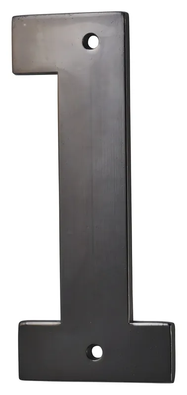 Chiffre 1 à visser hauteur 80 mm noir THIRARD Vente Directe