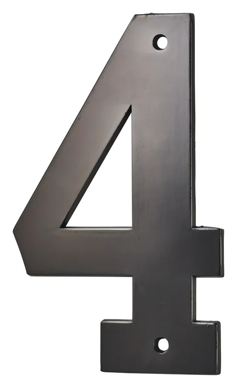 Promotion Chiffre 4 à visser hauteur 80 mm noir THIRARD