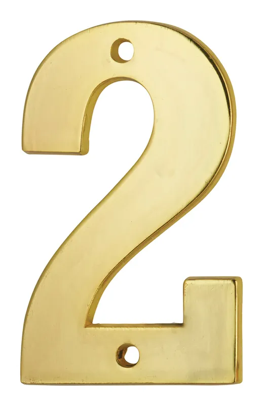 Petit Prix Chiffre 2 à visser hauteur 51 mm laiton THIRARD