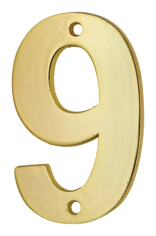 Chiffre 9 à visser hauteur 51 mm laiton THIRARD Certifié