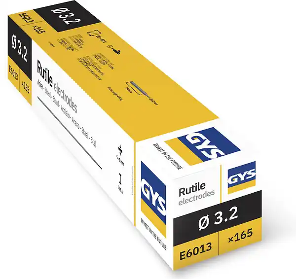 Promotion Saisonnière Électrodes enrobées rutiles acier E6013 3,2mm - 165 pièces GYS