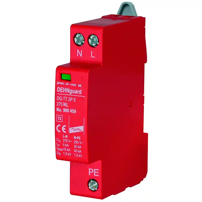 Dernier Modèle Parafoudre modulaire type 2 + type 3 monophasé 5kA compact - DEHN