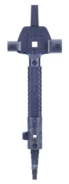 Authentique Clé de mesure universelle PVC bleu - HERACLES - 0-GAUGE