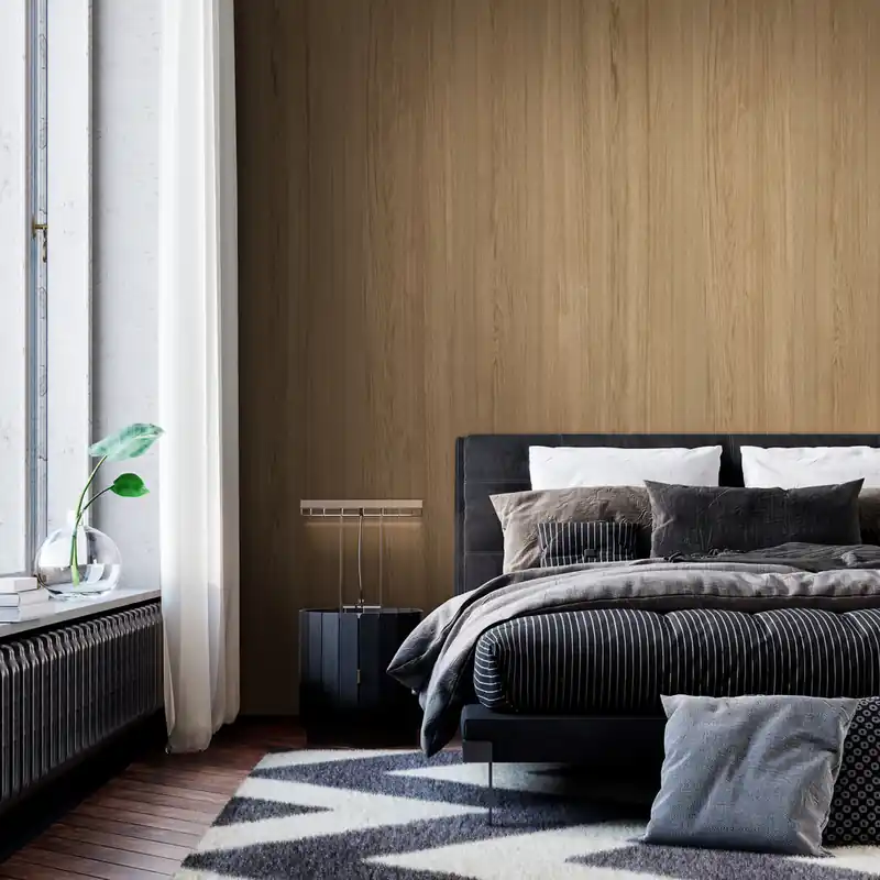 Livraison Express Lambris PVC Element 3D Wood Light Oak - 8 x 375 x 2600 mm - GROSFILLEX