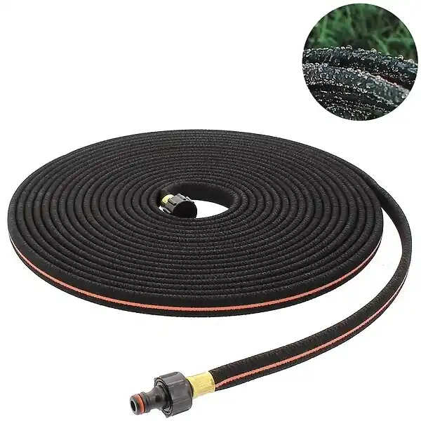 Dernier Modèle Tuyau d‘arrosage micro-poreux plat - Longueur 7.50 mètres HUGGY TUYAUX