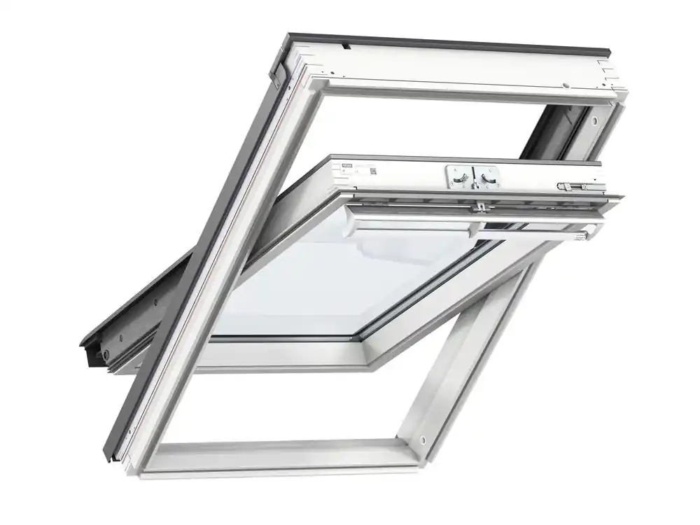Fenêtre de toit à rotation Whitefinish l.114 x H.140 cm Tout Confort GGL SK08 2057 - VELUX Jusqu'à Épuisement Des Stocks
