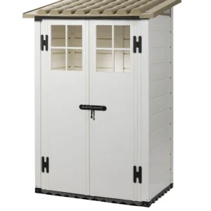 Abri de jardin en résine avec toit mono-pente 0,88 m², Livraison à domicile incluse - HABRITA Meilleur Prix