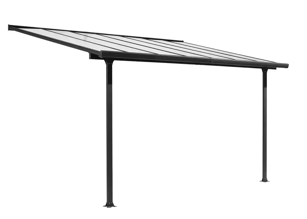 Prix Cassé Toit terrasse en aluminium et en polycarbonate TT 3030 AL L 307 x l 300 x h 299 cm 9,21 m², Livraison à domicile incluse - HABRITA