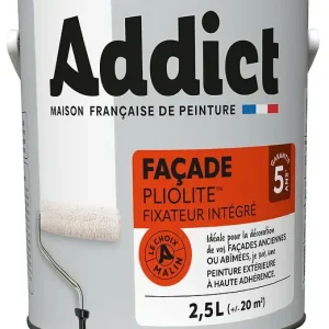 Peinture façade Pliolite Blanc 2.5L ADDICT Authentique