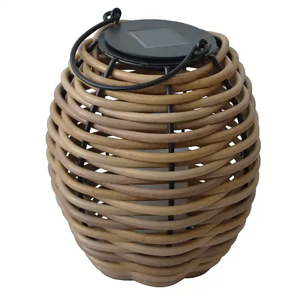 Seulement Aujourd'hui Lanterne solaire tressée Alicia h26cm - Orium