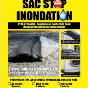 Expédition Rapide Sac anti-inondation - lot de 3 sacs 30 x 61 cm - ALTONA