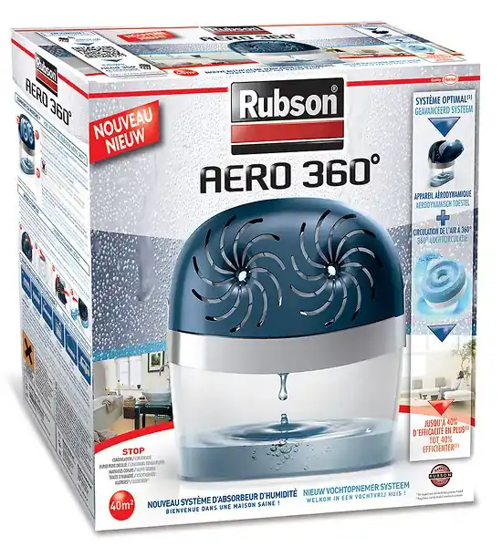 Absorbeur d‘humidité AERO 360 - 40m² RUBSON Prix Promo