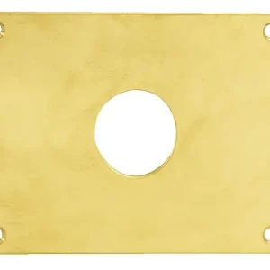 Achat Immédiat Plaque de propreté trou rond 26 laiton poli 120x80mm - HERACLES - 251852-TR26