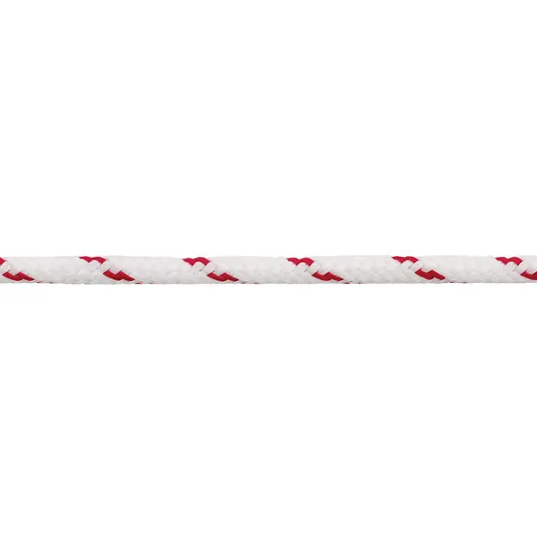 Corde double tresse en polypropylène 12mm x 10m blanc et rouge SUKI Usine Directe