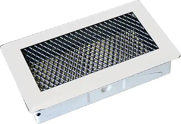 Grille de cheminée en acier - Blanc - 150x300mm AUTOGYRE Dernière Chance