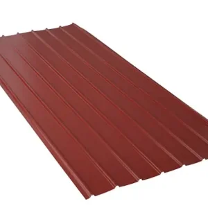 Dernier Modèle Plaque nervurée S12 - Rouge RAL 8012 - L.200xl.91cm ONDOMETAL