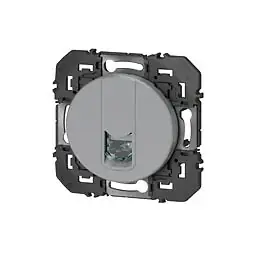 Prise RJ45 blindée STP cat6 - Aluminium - Dooxie LEGRAND Haute Qualité