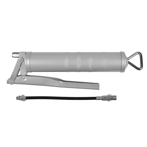 Pompe à graisse 445cc - Acier - Flexible et embout agrafe COGEX Certifié