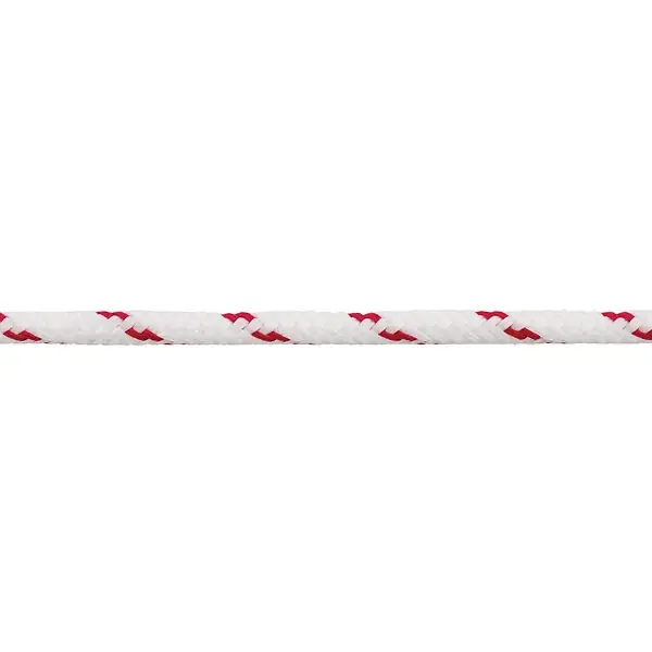 Corde double tresse en polypropylène 10mm x 15m blanc et rouge SUKI Satisfait Ou Remboursé