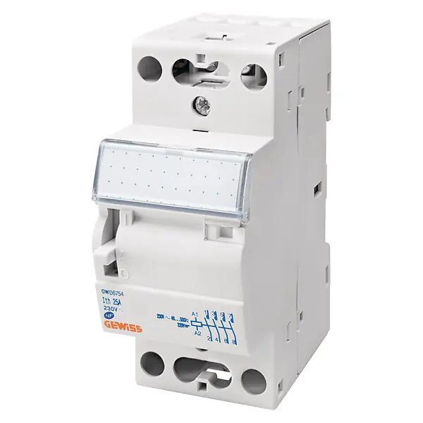 Contacteur CTRM modulaire 25 A 3NO 230 V 2 modules - GEWISS - GWD6752 Vente Directe