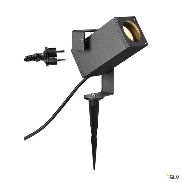 Meilleur Choix Spot sur piquet extérieur anthracite SLV THEO BRACKET, GU10/LED GU10 51mm, 7W max, IP65