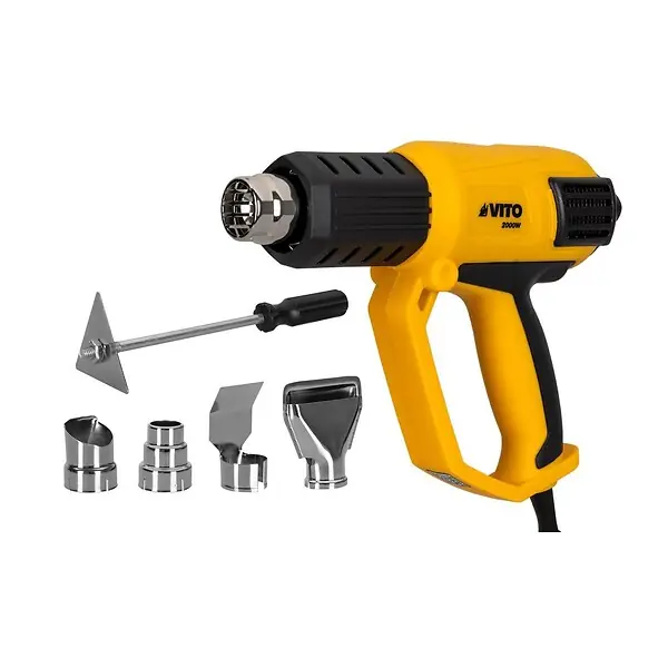 Décapeur thermique 2000W 450° et 600° C Mallette 5 accessoires VITO Achat Immédiat