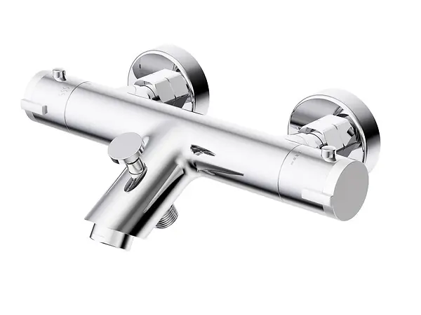 Mitigeur thermostatique bain chromé FULL - Entraxe 15cm ESSEBAGNO Prix Cassé