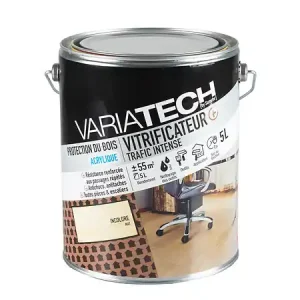 Vitrificateur bois trafic intense - Incolore Mat - 5L VARIATECH Marque