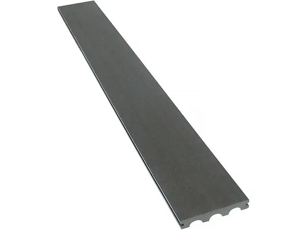 Lot de 3 lames de terrasse composite pleines - Long 2,4m - 1m2- Gris foncé HABITAT ET JARDIN Solde