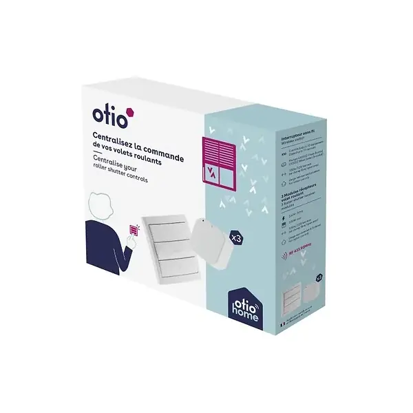 Offre Spéciale Pack volets roulants télécommandés (1 télécommande + 3 modules) - Otio