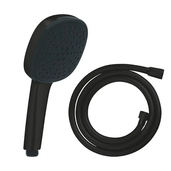 Douchette 2 jets Vitalio Comfort 110 noir mat + Flexible 1750 mm GROHE Dernier Modèle
