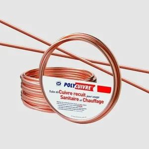 Couronne de tube de cuivre recuit - 10m - 10x12mm TREFITUB Marque